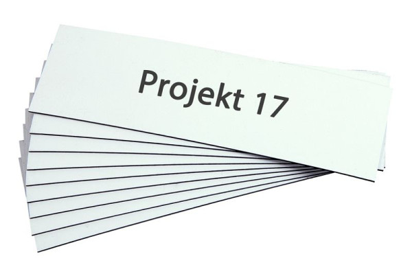 Bouclier magnétique Eichner, blanc, taille : 30 x 100 mm, UE : 100 pièces, 9218-02361