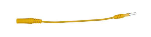 KS Tools Prise d'entrée 4,0 mm vers fiche adaptateur de test 3,0 mm plate (jaune), 150.0968