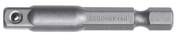 Adaptateur d'entraînement rouge GEDORE 1/4 carré x 1/4 hexagone, longueur 50 mm, 3300150