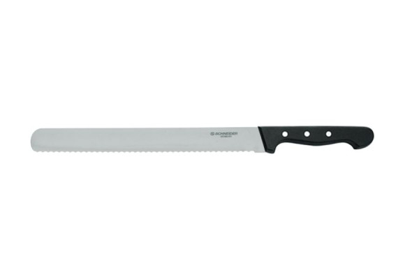 Couteau de boulanger Schneider POM avec bord dentelé, taille : 26 cm, 264226