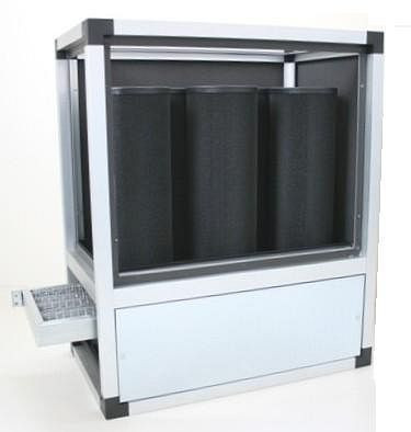 Centre de filtration AIRFAN pour l'élimination des odeurs, 85 kg, CF130