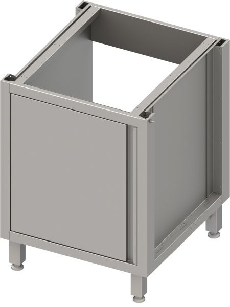 Coffret évier en acier inoxydable Stalgast version 2.0, pour pieds/cadre de socle, avec porte battante 600x540x660 mm, BX06571