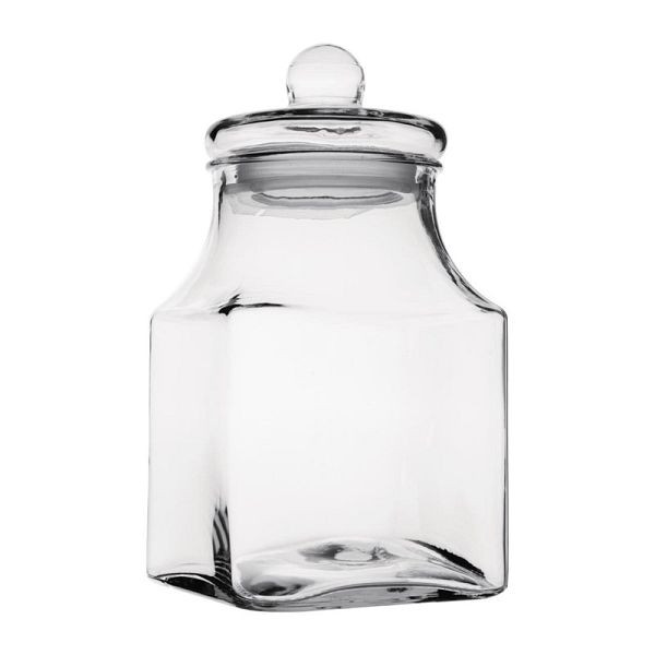 Pot de conservation en verre Olympia carré 2,9L, FD959