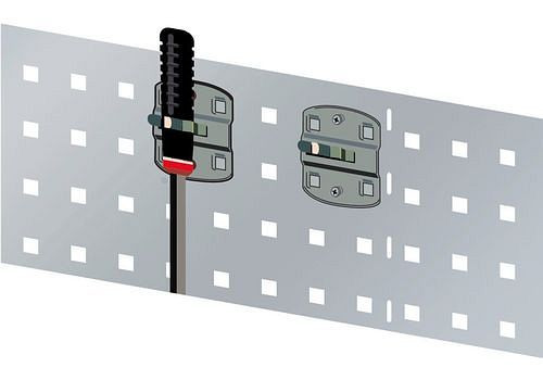 Pince à outils DENIOS, diamètre 25 mm, grande plaque de base, 5 pièces, 286495