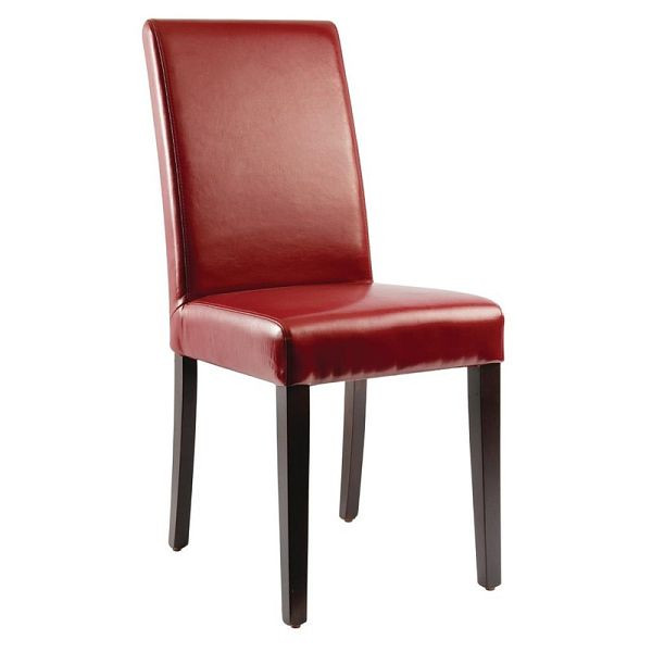 Chaises de salle à manger Bolero simili cuir rouge, UE: 2 pièces, GH443