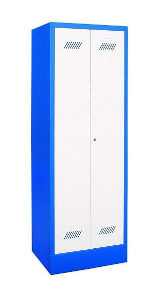 Armoire Pavoy avec base 1850/500/600, 2 compartiments, serrure à cylindre, verrouillables ensemble, 20208-213-131-204716