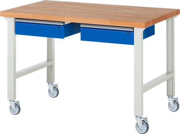 Etabli mobile RAU 7002A1, 1500x900x1000mm, 4 roulettes pivotantes, 05-7002A1-159B4S4.11