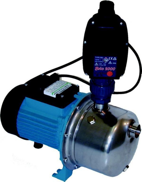 Aqueduc domestique ZUWA JET GP 100/E INOX 1200, 230 V, commande électronique de pompe FLUOMAC/BRIO, débit 43 l/min, 165010HWE