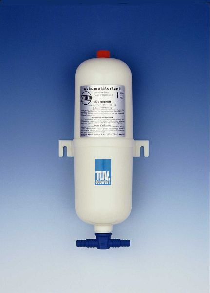 Réservoir accumulateur SHURFLO avec pièce en T, pour amortissement des pulsations pour tuyaux 3/8" et 1/2", 996.952