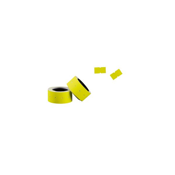 Étiquettes Ratiotec 21x12 mm jaune fluo, 802070