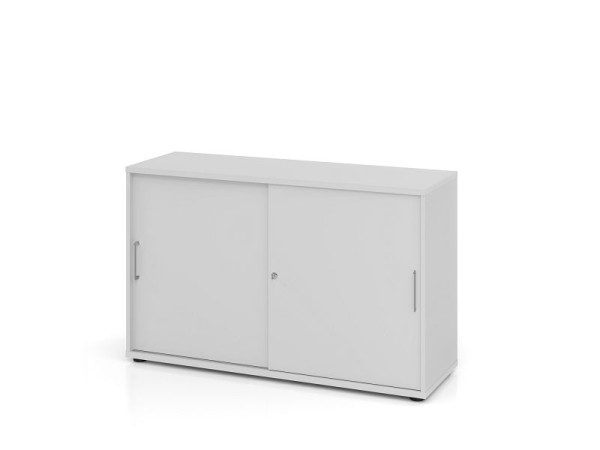 Armoire à portes coulissantes Hammerbacher 1752S BS, 2 OH, corps : gris / façade : gris, 120 x 40 x 74,8 cm (LxPxH), V1752S/5/5/BS