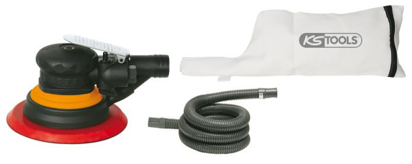 KS Tools ponceuse excentrique à air comprimé pour ponçage fin avec aspiration de poussière, 515.3061