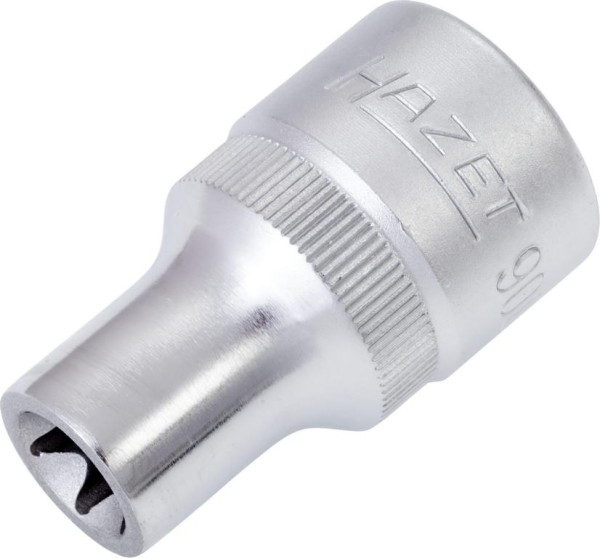 Insert pour clé à douille Hazet TORX®, carré creux 12,5 mm (1/2 pouce), profil extérieur TORX®, E11, 900-E11