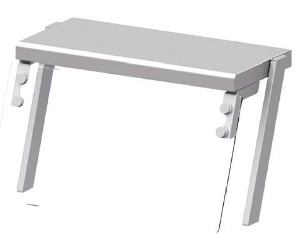 Étagère supérieure Stalgast avec pare-haleine en verre 767x450x450 mm pour systèmes de service alimentaire, ZS07101