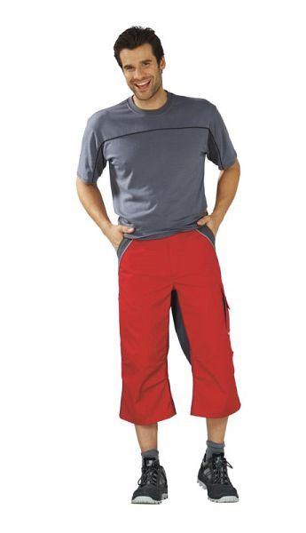 Pantalon 3/4 Planam Plaline, rouge/ardoise, taille XXXL, 2557064
