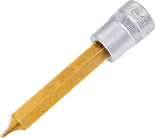 Douille tournevis Hazet, creuse 10 mm (3/8 pouce), profil fente, 1,6 x 10 mm, 8803-1.6X10