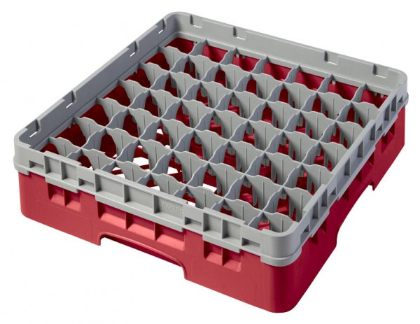 Panier de lavage Cambro 49 compartiments Camrack® 9,2 cm rouge, paquet de 5, 49S318163