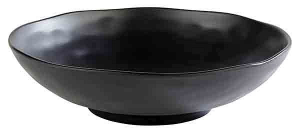 Bol APS -ZEN-, Ø 31 cm, hauteur : 8,5 cm, mélamine, noir, aspect pierre, 83929