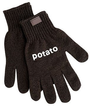 Gant de nettoyage des légumes Contacto, marron pour pommes de terre POMME DE TERRE, pack: paire, 6537/001