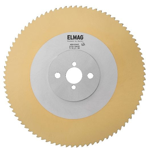 Lame de scie ELMAG HSS / DMo5 / revêtement TiN, TiN 315x2,5x32mm T3 / 300 dents, 79115