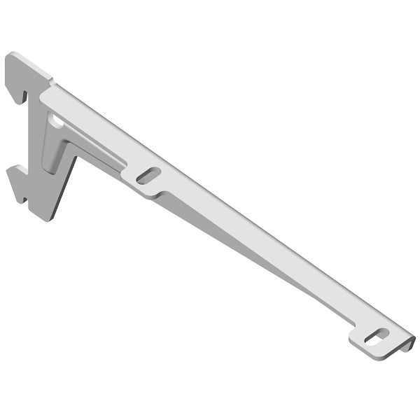 Équerre système Element, AVEC CLIP, gauche et droite, VRAC, 180 mm, BLANC, UE: 10 paires, 10300-00019