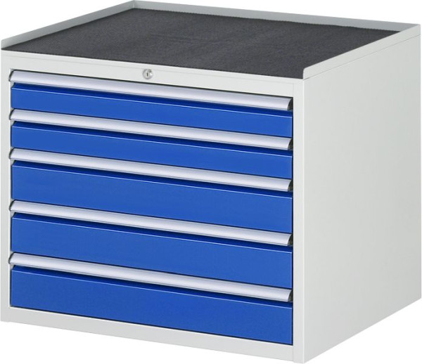 Armoire à tiroirs RAU série 7000, L770xP650xH645mm, tiroirs : 2xH90, 3xH120mm, support métallique, 03-XL3.20A-MT.11