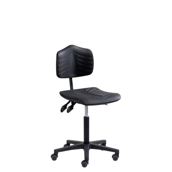 Siège de travail SOFAME ERGOSOFT 2010 à roulettes, hauteur d'assise 49-69, piètement polyamide, W050040015