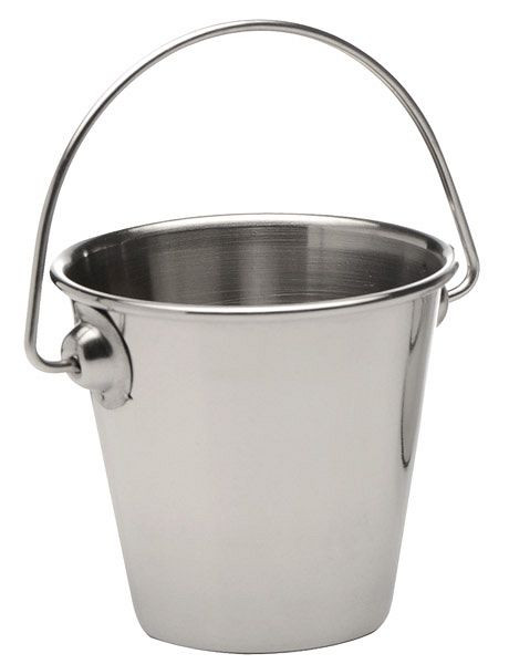 Seau de service/sauce APS, diamètre supérieur 7 cm, hauteur : 6,5 cm, acier inoxydable, 0,15 litre, -SNACK HOLDER-, lot de 4, 40630