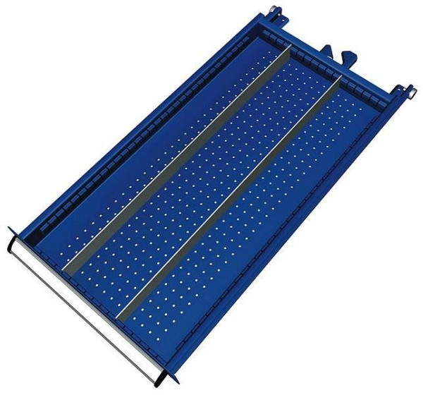 Kit de matériel de séparation KLW pour tiroirs, hauteur de compartiment 50 mm dans armoire SDB, taille d'armoire 419 x 750 mm L x P, SDB-B05-032