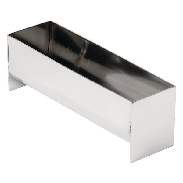 Forme de terrine en acier inoxydable Vogue 13,5 x 3,5 x 4,5 cm, E589