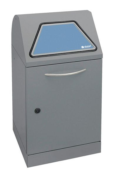 tri des déchets contondants Modul-Vario 45, structure en aluminium gris, système ProSlide, 45 litres, 625-045-0-1-100