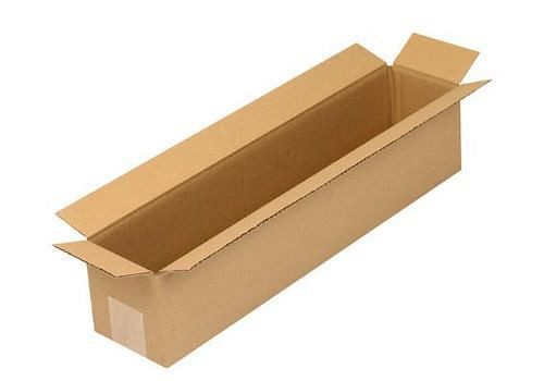 Boîte pliante en carton ondulé TransPak 1 paroi, dimensions intérieures 500 x 100 x 100 mm, qualité 1.20B, paquet : 25 pièces, 299295