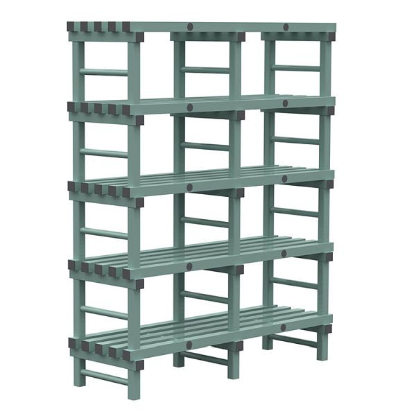 Etagère Euro REA 1500x500x1850mm, 5 montants au pas de 350mm, 308.183
