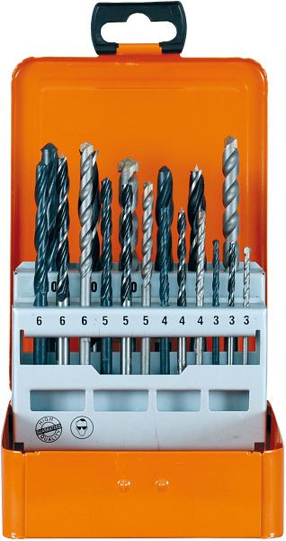 Projahn Maxi-Mix acier / pierre / bois 18 pièces 3-10 mm, 60530