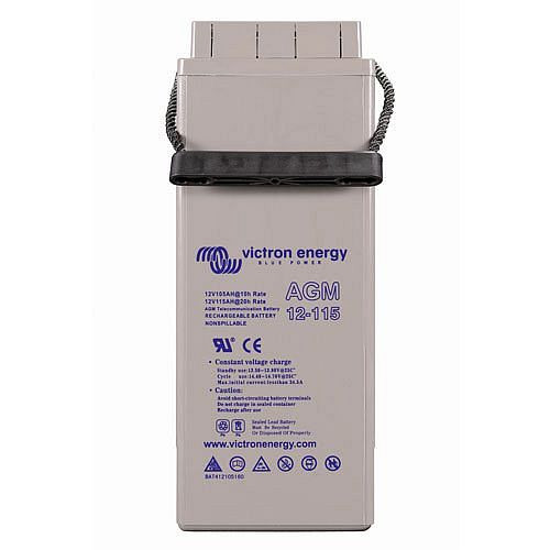 Batterie Victron Energy AGM pour télécommunications 12 V/115 Ah, BAT412105164
