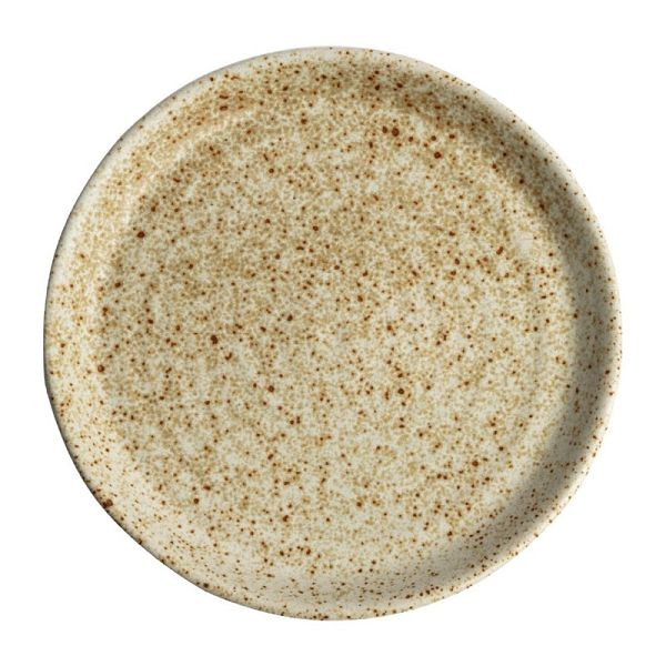 Assiette ronde en toile OLYMPIA avec rebord étroit blé 18cm, UV: 6 pièces, FA337