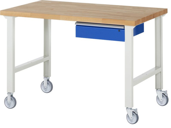 Établi mobile RAU 7001A1, 1500x900x1000mm, 2 roulettes fixes et pivotantes chacune, 05-7001A1-159B4S22.11