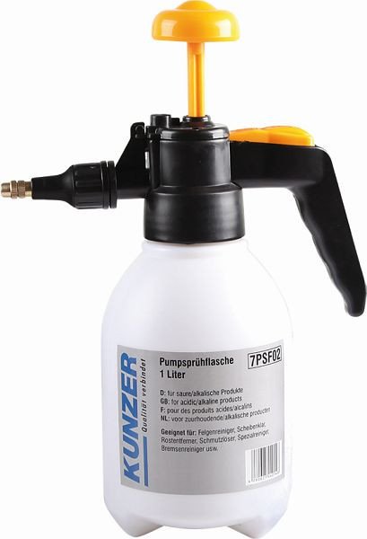 Flacon pulvérisateur à pompe Kunzer 1 litre, 7PSF02
