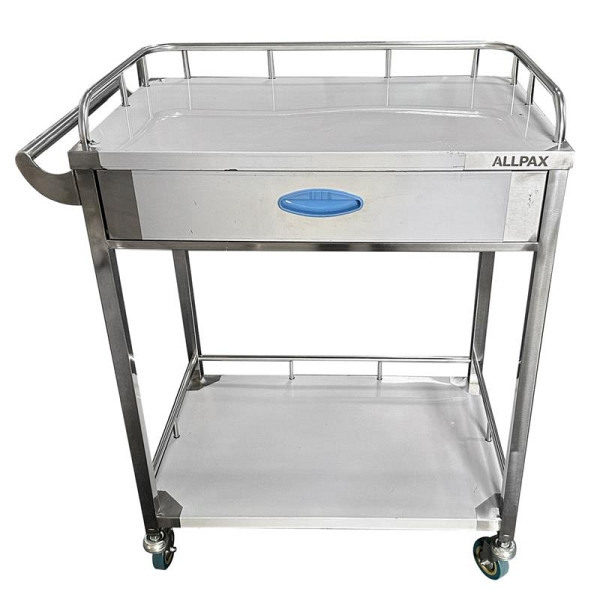 Chariot de base ALLPAX avec 2 étagères et tiroir, 10022455