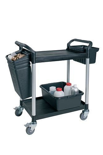 Bac collecteur DENIOS pour chariots universels PRO et TOOL, hauteur 470 mm, noir, UE : 2 pièces, 180-043
