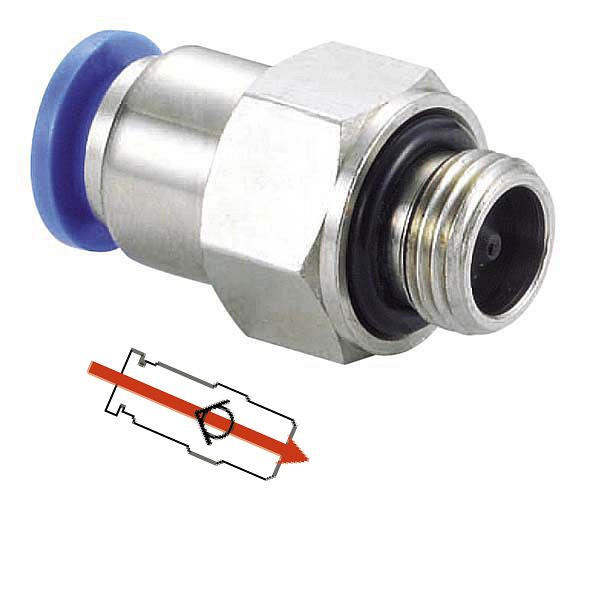 temporisateur B-RGEB-4-1/8-MSv-KU, fonction anti-retour Raccord à visser cylindrique droit, filetage : 1/8", UE : 10 pièces, 03170270