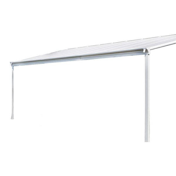 HOME DELUXE couverture de terrasse SOLIS - 312 x 303 x 226/278 cm blanc, 6547