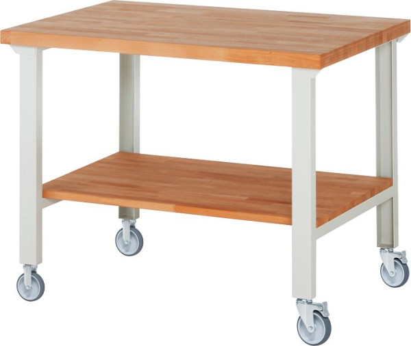 Établi mobile RAU 7000-7, 1250x900x1000mm, 2 roulettes fixes et pivotantes chacune, 05-7000-7-129B4S22.12
