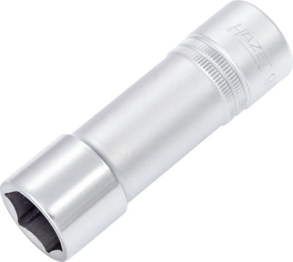 Douille Hazet, hexagonale, carré creux 12,5 mm (1/2"), 19 mm, type long avec moletage, 900LG-19