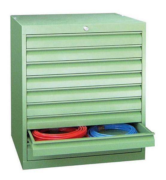 Armoire à outils PAVOY avec guides à rouleaux, capacité de charge 50 kg, largeur de l'armoire 715 mm, hauteur 800 mm, 43454-080-011