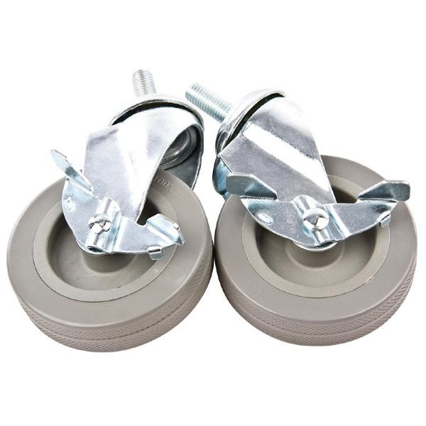 Roulette pivotante Vogue avec frein pour chariot inox, lot de 2, AC680