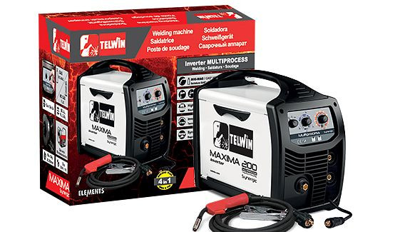 Telwin MAXIMA 190 SYNERGIC Poste à souder à fil contrôlé par microprocesseur 230 V, 816086