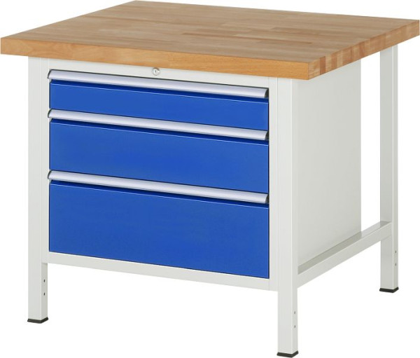 Etabli RAU série 8000 - modèle 8259, L1000 x P900 x H840-1040 mm, base système L860 x P850 x H800-1000 mm, 03-8259A2-109B4H.11