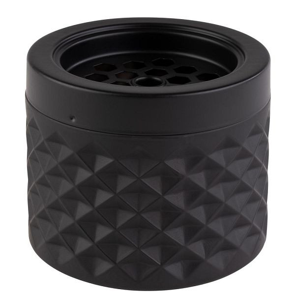 Cendrier à vent APS -ELEMENT- avec dessous adapté aux meubles, béton, noir, 00559