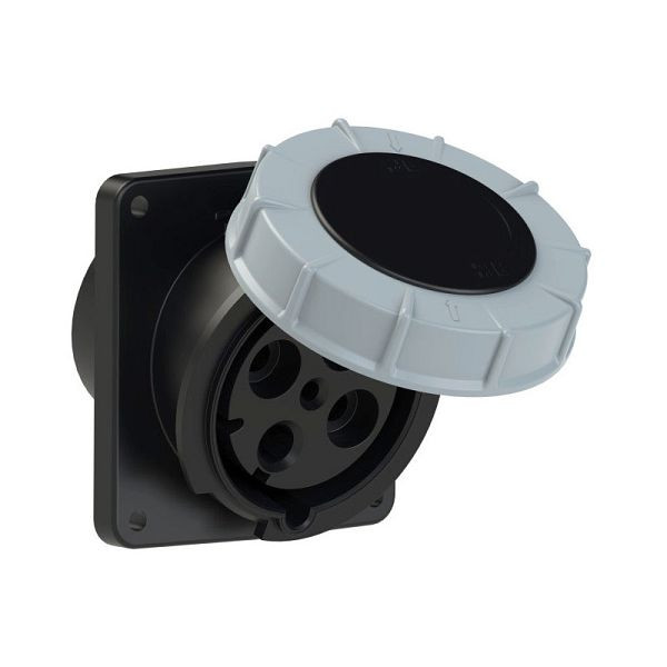 ELSPRO CEE-Einbausteckdose 4polig/125A/400V/6h/IP67/schräg, AD38X4S
